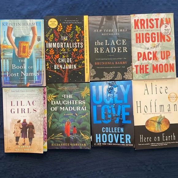 Popular Booktok Book Bundle 8 Paperbacks Lilac Girls Ugly Love The Immortalists - Picture 1 of 9